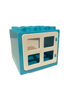 Lego® Duplo® okno tyrkysovobílé 4x4